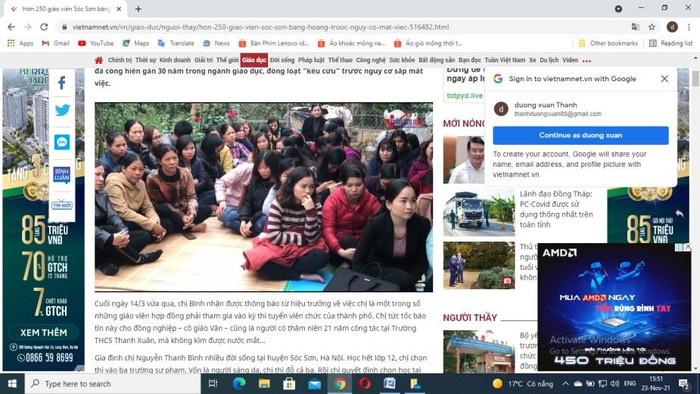 Nữ giáo viên ngồi trên nền đất kêu cứu trước nguy cơ mất việc (Ảnh: Vietnamnet.vn) Nữ giáo viên ngồi trên nền đất kêu cứu trước nguy cơ mất việc (Ảnh: Vietnamnet.vn)
