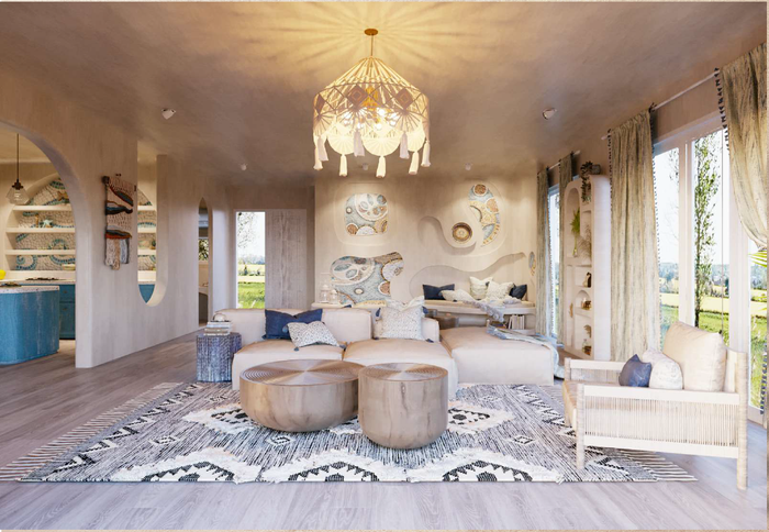 Tượng trưng cho hành Thủy, chủ đề Greek lấy sắc xanh của biển hòa cùng cát trắng làm chủ đạo. Tượng trưng cho hành Thủy, chủ đề Greek lấy sắc xanh của biển hòa cùng cát trắng làm chủ đạo.