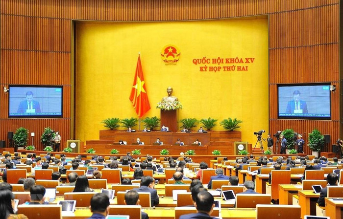 Quang cảnh phiên họp thảo luận ở hội trường Quốc hội về kết quả thực hiện kế hoạch phát triển kinh tế-xã hội năm 2021... (Ảnh: Doãn Tấn/TTXVN) Quang cảnh phiên họp thảo luận ở hội trường Quốc hội về kết quả thực hiện kế hoạch phát triển kinh tế-xã hội năm 2021... (Ảnh: Doãn Tấn/TTXVN)