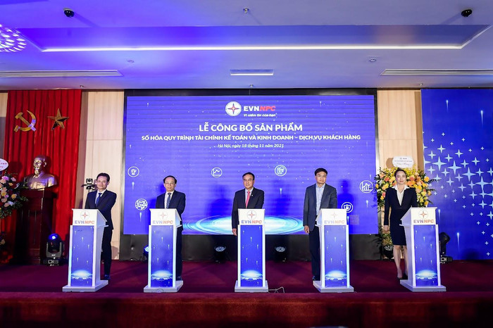 Nghi thức công bố sản phẩm số hoá quy trình Tài chính kế toán, Kinh doanh & Dịch vụ khách hàng của EVNNPC Nghi thức công bố sản phẩm số hoá quy trình Tài chính kế toán, Kinh doanh & Dịch vụ khách hàng của EVNNPC