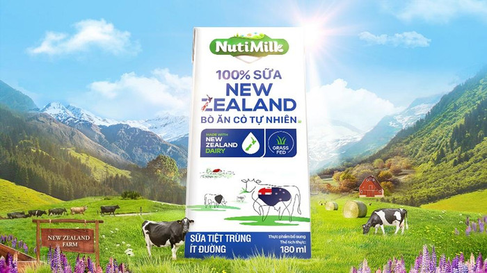 NutiMilk 100% sữa New Zealand bò ăn cỏ tự nhiên, sản phẩm vừa thơm ngon lại giàu dinh dưỡng NutiMilk 100% sữa New Zealand bò ăn cỏ tự nhiên, sản phẩm vừa thơm ngon lại giàu dinh dưỡng