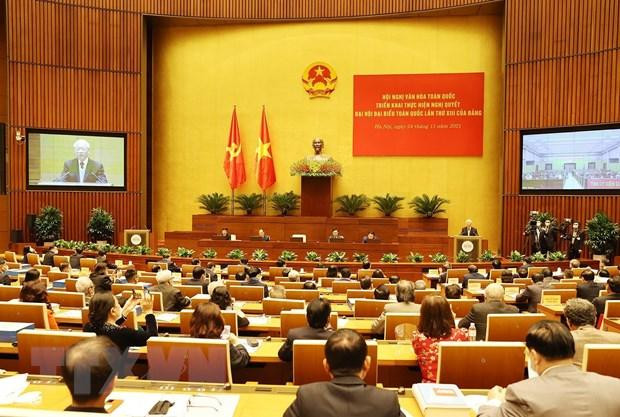 Tổng Bí thư Nguyễn Phú Trọng phát biểu chỉ đạo Hội nghị. (Ảnh: Trí Dũng/TTXVN) Tổng Bí thư Nguyễn Phú Trọng phát biểu chỉ đạo Hội nghị. (Ảnh: Trí Dũng/TTXVN)