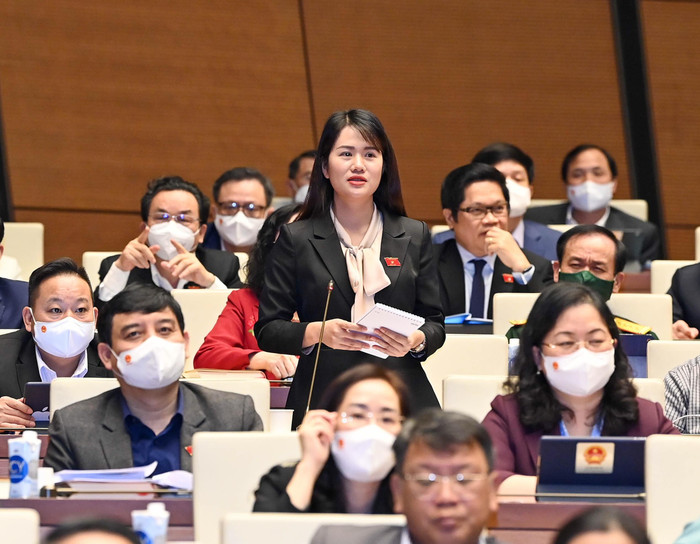 Đại biểu Vương Thị Hương (Hà Giang). Ảnh VGP/Nhật Bắc Đại biểu Vương Thị Hương (Hà Giang). Ảnh VGP/Nhật Bắc