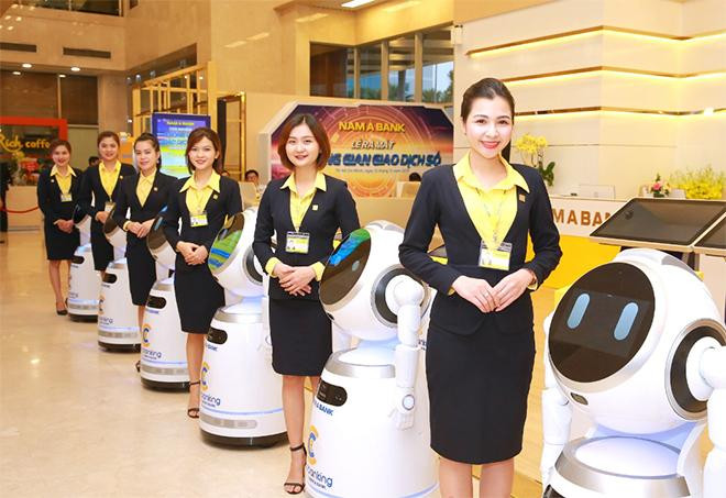 Nam A Bank là ngân hàng Việt đầu tiên đưa robot vào phục vụ giao dịch Nam A Bank là ngân hàng Việt đầu tiên đưa robot vào phục vụ giao dịch