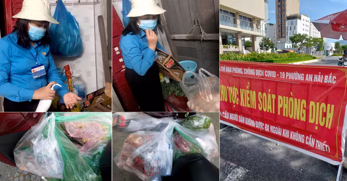 Nữ giáo viên hăng hái xông pha hỗ trợ công tác phòng chống dịch Covid-19 tại địa phương. (Ảnh: Nhân vật cung cấp).