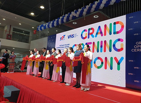 Khánh thành Trường Quốc tế Việt Nam - Phần Lan trực thuộc Trường Đại học Tôn Đức Thắng (ảnh: P.L)