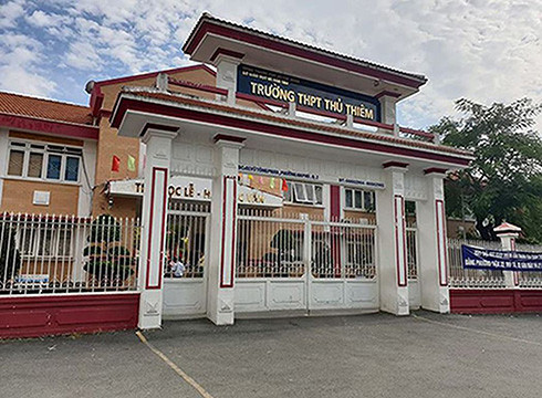 Trường trung học phổ thông Thủ Thiêm, quận 2, Thành phố Hồ Chí Minh (ảnh: P.L)