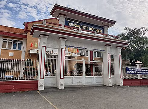 Trường trung học phổ thông Thủ Thiêm, quận 2, Thành phố Hồ Chí Minh (ảnh: P.L)