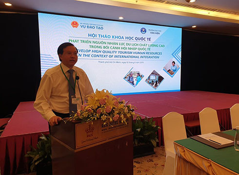 Ông Tạ Quang Đông - Thứ trưởng Bộ Văn hóa, Thể thao và Du lịch phát biểu (ảnh: P.L) Ông Tạ Quang Đông - Thứ trưởng Bộ Văn hóa, Thể thao và Du lịch phát biểu (ảnh: P.L)