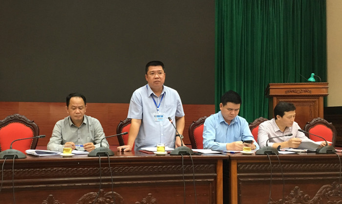 Ông Trịnh Hữu Tuấn, Phó Chủ tịch Ủy ban nhân dân quận Đống Đa cho biết, sau khi về trụ sở mới, sẽ ưu tiên trụ sở cũ xây trường học. Ảnh: Vũ Phương