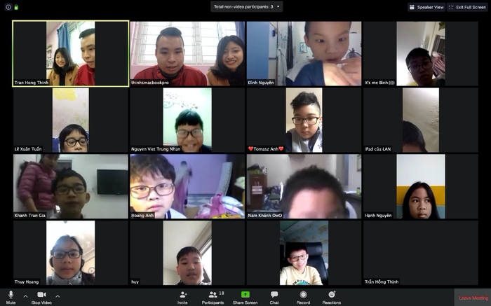 Hình thức học trực tuyến giải quyết tâm lý cho các nhà trường, cho phụ huynh (Ảnh:hệ thống trường Newton)