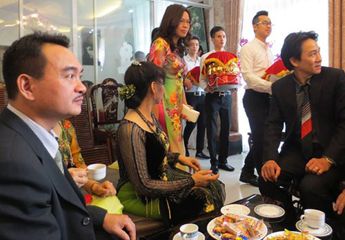 Hình ảnh trong lễ ăn hỏi của Trang Nhung Hình ảnh trong lễ ăn hỏi của Trang Nhung