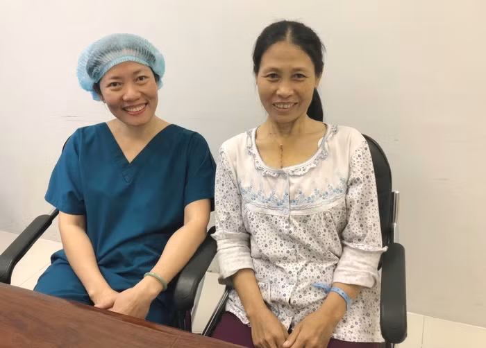 Các bác sĩ Vinmec đã áp dụng kỹ thuật gây tê giảm đau vùng hoàn toàn mới.