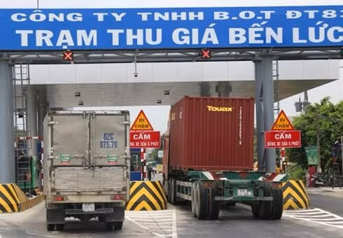 Trạm thu giá Bến Lức. Ảnh: Vov.vn