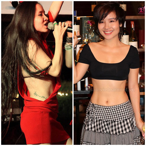 Cô nàng cũng rất thích khoe thân thể trong những bộ cánh kiệm vải và phong cách không giống ai. Cô nàng cũng rất thích khoe thân thể trong những bộ cánh kiệm vải và phong cách không giống ai.