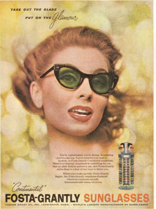 Một trong những mẫu quảng cáo kính râm được yêu thích.