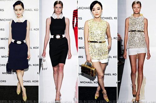 Angelababy và Tần Lam thanh lịch trong bộ đầm hiệu Michael Kors. Angelababy và Tần Lam thanh lịch trong bộ đầm hiệu Michael Kors.