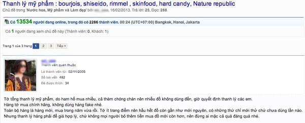 Cả thèm chóng chán là lý do thanh lý đồ của nhiều chị em.