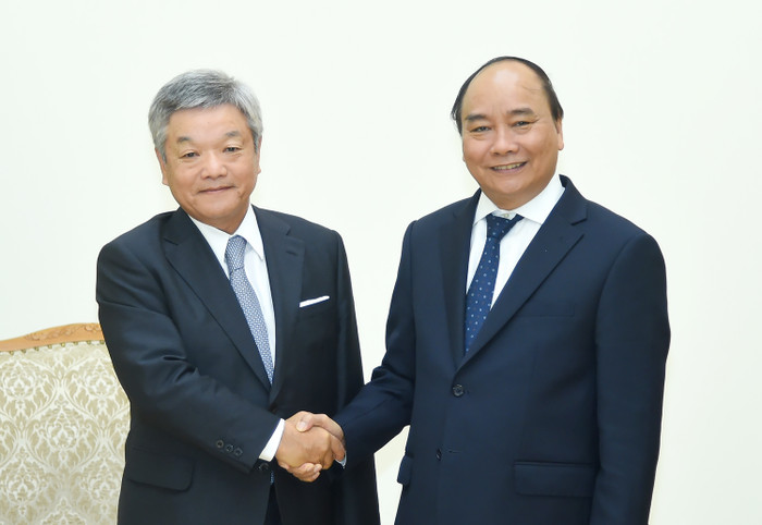 Thủ tướng Nguyễn Xuân Phúc hy vọng Nikkei sẽ tiếp tục đồng hành và cổ vũ cho sự phát triển của mối quan hệ hợp tác hữu nghị tốt đẹp giữa Việt Nam và Nhật Bản. Ảnh: VGP. Thủ tướng Nguyễn Xuân Phúc hy vọng Nikkei sẽ tiếp tục đồng hành và cổ vũ cho sự phát triển của mối quan hệ hợp tác hữu nghị tốt đẹp giữa Việt Nam và Nhật Bản. Ảnh: VGP.