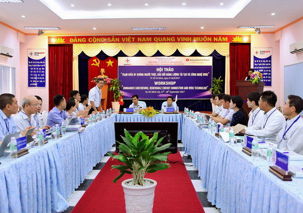Buổi hội thảo giữa EVNNPT và Công ty Điện lực Kansai - Nhật Bản đã thành công tốt đẹp, hai bên đã trao đổi những kinh nghiệm trong các lĩnh vực đã hợp tác. Ảnh: EVNNPT Buổi hội thảo giữa EVNNPT và Công ty Điện lực Kansai - Nhật Bản đã thành công tốt đẹp, hai bên đã trao đổi những kinh nghiệm trong các lĩnh vực đã hợp tác. Ảnh: EVNNPT