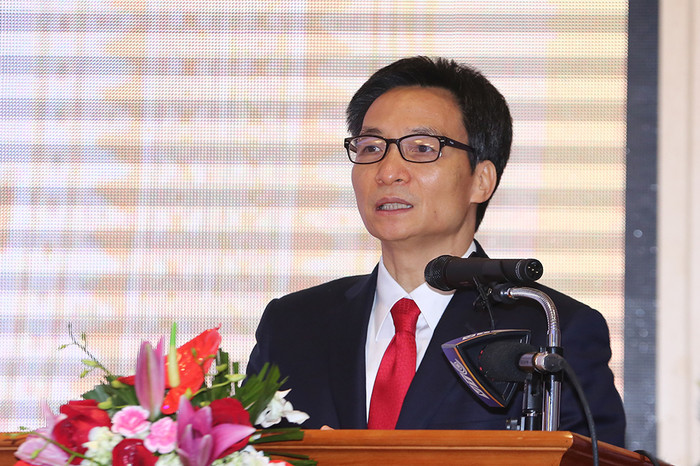 Phó Thủ tướng Vũ Đức Đam nhấn mạnh, hình ảnh Hội Chữ thập đỏ, các tình nguyện viên chữ thập đỏ đã trở nên thân thuộc với mọi người dân Việt Nam. Ảnh: VGP.