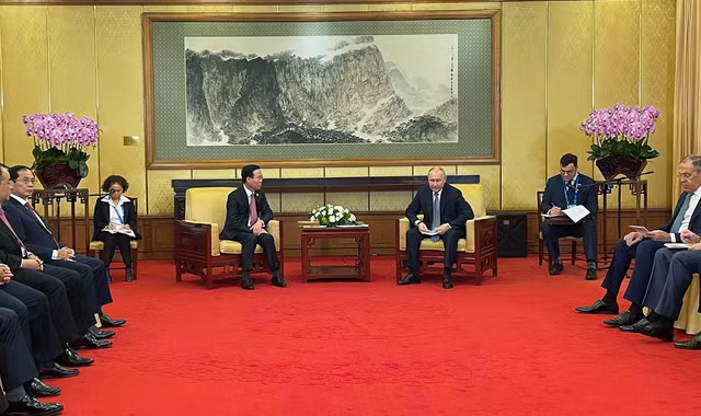 Hai nhà lãnh đạo nhất trí cho rằng hai bên còn nhiều tiềm năng và dư địa để đưa quan hệ hai nước phát triển mạnh mẽ hơn nữa trong tương lai. Ảnh: Báo Quốc tế