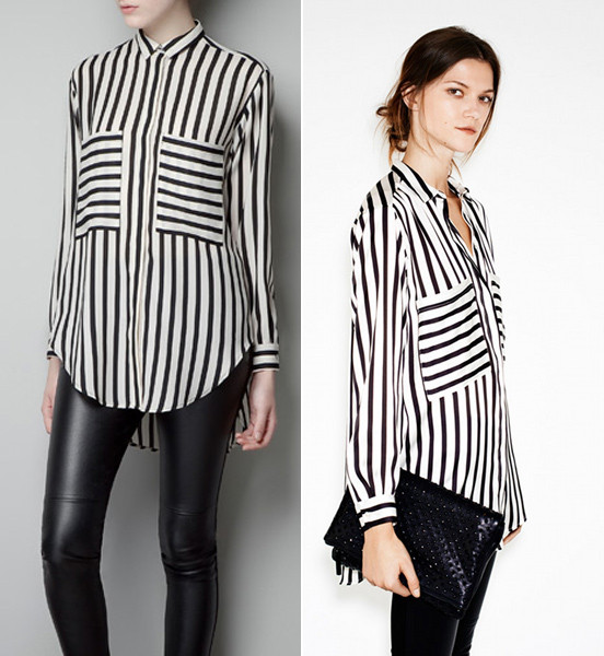 Đây là mẫu áo kẻ high-low nằm trong lookbook tháng 12 của thương hiệu bình dân đến từ Tây Ban Nha. Đây là mẫu áo kẻ high-low nằm trong lookbook tháng 12 của thương hiệu bình dân đến từ Tây Ban Nha.