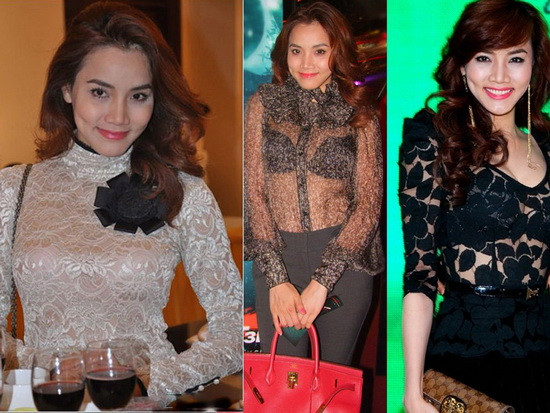 Nổi lên như cồn sau khi xảy ra sự cố hở ngực trong lúc chụp hình tại công viên, Trang Nhung từ đó liên tục giữ vị trí vedette nhiều sàn diễn.