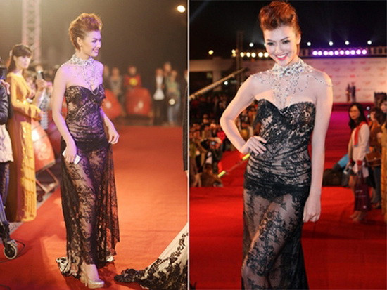 Tại thảm đỏ lễ khai mạc Liên hoan phim quốc tế Hà Nội cuối năm 2012, người mẫu có nghệ danh Pink Q khiến các khách mời hoảng hốt vì cách cô ăn vận táo bạo. Với bộ váy ren xuyên thấu, lộ nhiều da thịt được so sánh như trang phục đi bar, Hồng Quế bị chỉ trích ăn mặc phản cảm.