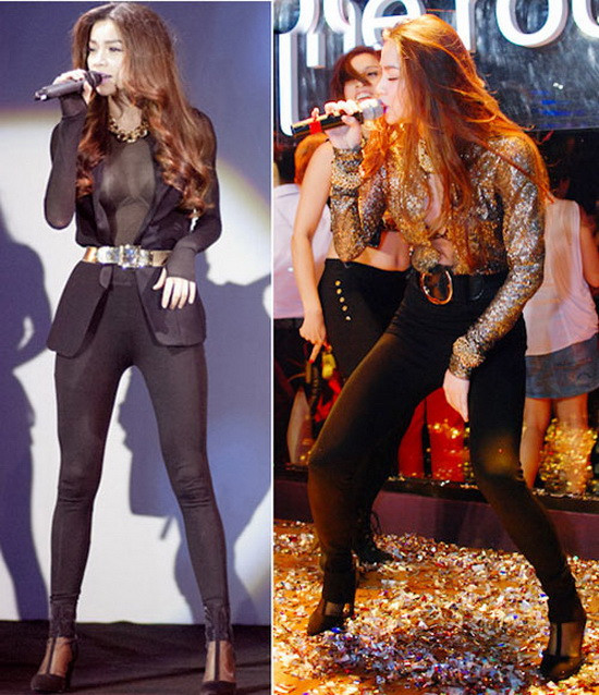 Tuy được đánh giá là mỹ nhân Việt biết sử dụng sức mạnh và quyền lực của thời trang, nhưng "đệ nhất chân dài" Thanh Hằng khó lòng đoạt ngôi "đệ nhất xuyên thấu", bởi lẽ so về sự tinh tế và đẳng cấp thì cô chẳng thua kém bất kỳ mỹ nhân Việt nào, nhưng so về bộ sưu tập váy áo xuyên thấu thì hẳn nhiên, Thanh Hằng còn thua xa cô bạn thân Hà Hồ.