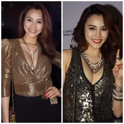 Vì thế trong những bộ trang phục khoét táo bạo như thế này ...
