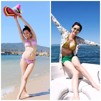 Trang Nhung trong những bộ trang phục bikini đáng yêu và gợi cảm