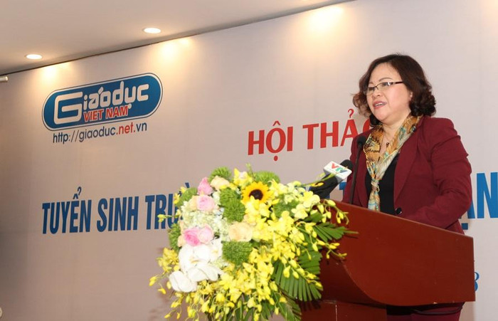 Tiến sĩ Ngô Thị Minh khi còn là Phó chủ nhiệm Ủy ban Văn hóa, Giáo dục, Thanh niên, Thiếu niên và Nhi đồng của Quốc hội đã là chuyên gia gắn bó của Báo Điện tử Giáo dục Việt Nam. Ảnh: Lại Cường.