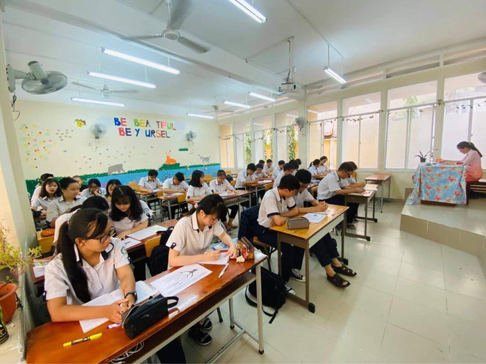 Học sinh Trung tâm Giáo dục thường xuyên Chu Văn An (ảnh: P.N) Học sinh Trung tâm Giáo dục thường xuyên Chu Văn An (ảnh: P.N)