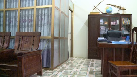 Phòng làm việc của ông Đinh Bằng My. Ảnh: Báo Người lao động