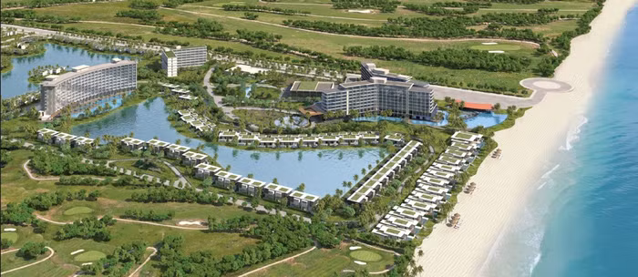 Mövenpick Resort Waverly Phú Quốc với diện tích mặt hồ trải khắp dự án