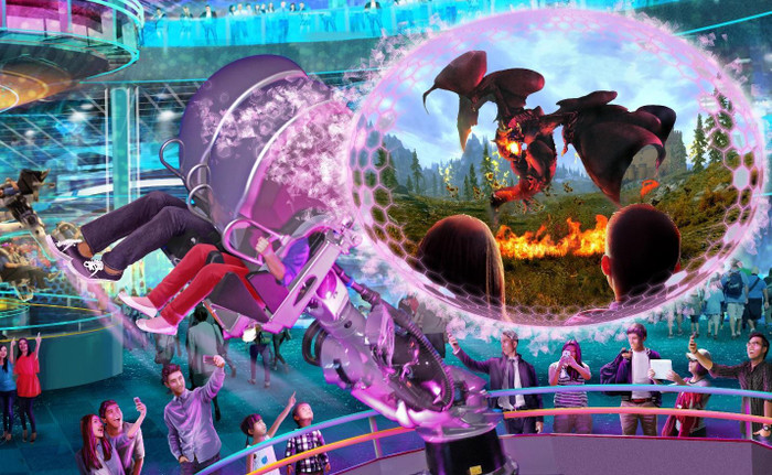 Ảnh phối cảnh minh họa trò chơi sử dụng công nghệ thực tế ảo tại Công viên Kim Quy Ảnh phối cảnh minh họa trò chơi sử dụng công nghệ thực tế ảo tại Công viên Kim Quy