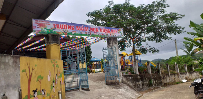 Trường mầm non Đông Khê nằm tại địa phương khó khăn, nhưng nhà trường đưa ra nhiều khoản thu ngoài quy định. Ảnh: NVCC. Trường mầm non Đông Khê nằm tại địa phương khó khăn, nhưng nhà trường đưa ra nhiều khoản thu ngoài quy định. Ảnh: NVCC.