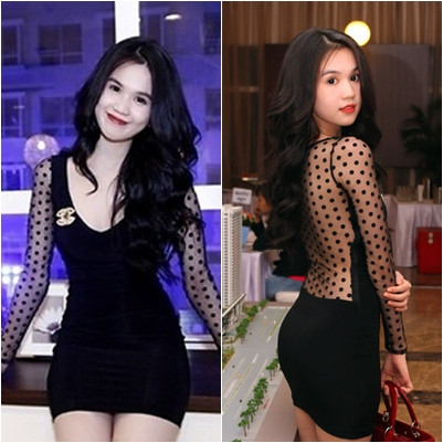 Và tất nhiên, bí quyết của Ngọc Trinh còn là những khoảng hở vừa đủ, trên những chiếc đầm đen được thiết kế ôm sát đầy khiêu khích. Và tất nhiên, bí quyết của Ngọc Trinh còn là những khoảng hở vừa đủ, trên những chiếc đầm đen được thiết kế ôm sát đầy khiêu khích.