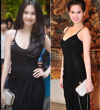 Cả khi cô xõa tóc đầy nữ tính hay vấn cao tóc sang trọng, thì sự kết hợp giữa chiếc váy tha thướt với chiếc túi xách ánh kim cũng khiến Ngọc Trinh như thôi miên ánh nhìn của người khác. Cả khi cô xõa tóc đầy nữ tính hay vấn cao tóc sang trọng, thì sự kết hợp giữa chiếc váy tha thướt với chiếc túi xách ánh kim cũng khiến Ngọc Trinh như thôi miên ánh nhìn của người khác.