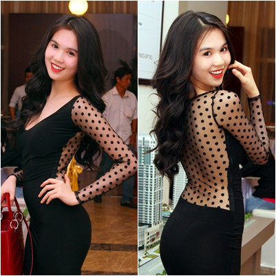 Ngọc Trinh luôn biết cách lựa chọn cho mình những trang phục "chuẩn" nhất để tôn lên vóc dáng nuột nà và nước da trắng như trứng gà bóc của mình. Ngọc Trinh luôn biết cách lựa chọn cho mình những trang phục "chuẩn" nhất để tôn lên vóc dáng nuột nà và nước da trắng như trứng gà bóc của mình.