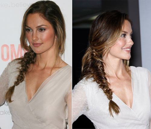 Dù ăn mặc rất đơn giản nhưng Minka Kelly vẫn toát lên vẻ duyên dáng nhờ mái tóc.