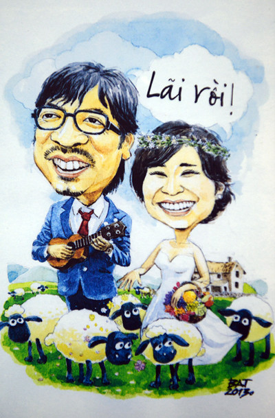 Tấm thiệp cưới "độc" của Giáo sư "Xoay" được rất nhiều cư dân mạng yêu thích. Tấm thiệp cưới "độc" của Giáo sư "Xoay" được rất nhiều cư dân mạng yêu thích.