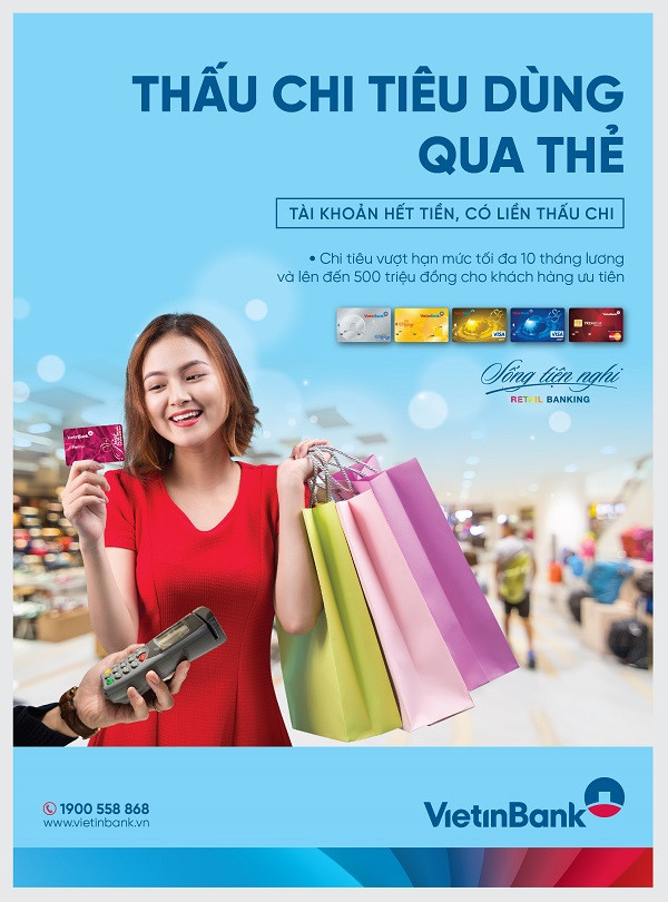 Vay thấu chi qua thẻ VietinBank lên đến 500 triệu đồng. Vay thấu chi qua thẻ VietinBank lên đến 500 triệu đồng.