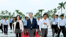 Chủ tịch nước Trần Đại Quang dự Chương trình Tổng duyệt các hoạt động của Tuần lễ Cấp cao APEC 2017. (Ảnh: Nhan Sáng/TTXVN) Chủ tịch nước Trần Đại Quang dự Chương trình Tổng duyệt các hoạt động của Tuần lễ Cấp cao APEC 2017. (Ảnh: Nhan Sáng/TTXVN)