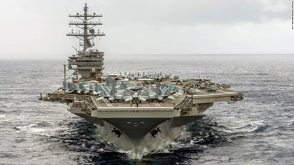 Tàu sân bay USS Ronald Reagan của Mỹ đang tập trận cùng Nhật Bản (Ảnh: CNN) Tàu sân bay USS Ronald Reagan của Mỹ đang tập trận cùng Nhật Bản (Ảnh: CNN)