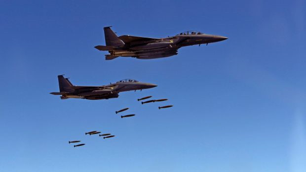 Các chiến đấu cơ của Mỹ (Ảnh: Reuters ) Các chiến đấu cơ của Mỹ (Ảnh: Reuters )