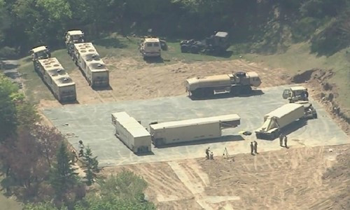Một vị trí triển khai hệ thống THAAD ở Hàn Quốc (Ảnh: Yonhap) Một vị trí triển khai hệ thống THAAD ở Hàn Quốc (Ảnh: Yonhap)
