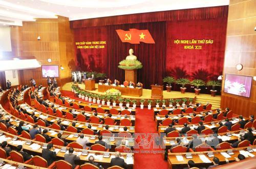 Quang cảnh Hội nghị Trung ương 6 khoá XII. Ảnh: Phương Hoa/TTXVN Quang cảnh Hội nghị Trung ương 6 khoá XII. Ảnh: Phương Hoa/TTXVN