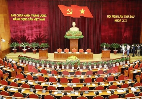 Toàn cảnh bế mạc Hội nghị lần thứ 6 khóa XII. Ảnh: TTXVN Toàn cảnh bế mạc Hội nghị lần thứ 6 khóa XII. Ảnh: TTXVN